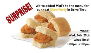 Minis Drive and Dine Glow Party