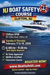 Boat Safety Certificate Exam in Clifton