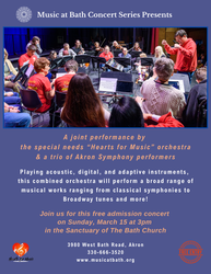 Music at Bath FREE Concert Series / Classical & Broadway Hits! 3-15-26 at The Bath Church UCC