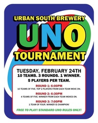 Urban South hosts UNO Tournament on Tuesday, Feb. 24
