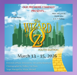 StageDoor Theatre's Premier Co. will perform THE WIZARD OF OZ! Youth Ed. This March 13, 14, 15