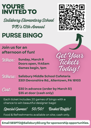 12th Annual Purse Bingo benefiting Salisbury Elementary School PTO