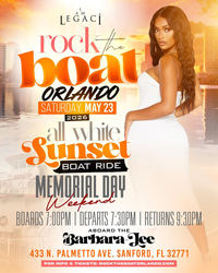 Rock The Boat Orlando All White Boat Ride Memorial Day Weekend 2026