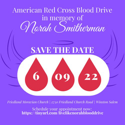 Blood Drive in Memory of Norah Smitherman