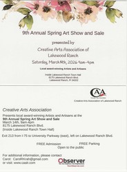 9th Annual Spring Art Show and Sale
