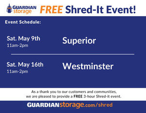 Guardian Storage 2026 Spring Shred-It
