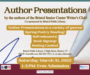 Bristol Senior Center Writer Club Author Presentations