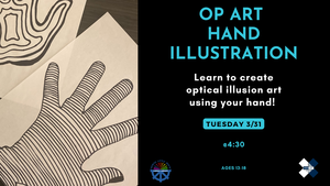 Op Art Hand Illustration