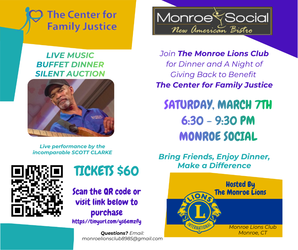 A Night of Giving Back  to Benefit The Center for Family Justice.