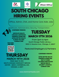 South Chicago March Monthly Hiring Events