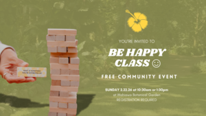 Be Happy Class FREE Community Event