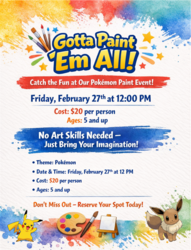 🎨✨ Gotta Paint ’Em All @ Poppin' Off ✨🎨