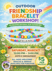🌞🌈 Outdoor Friendship Bracelet Workshop @ Poppin' Off 🌈🌞