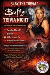 Trivia Night w/ Themed Mocktails - Buffy the Vampire Slayer @ Poppin' Off