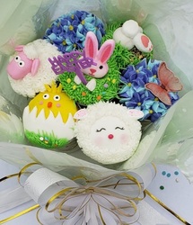 Easter Cupcake Bouquet Decorating Class, Brimfield, MA