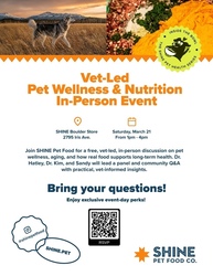 SHINE Pet Food's Free Pet Wellness Event