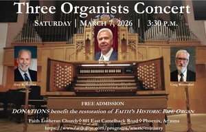 Three Organists Concert - Benefit