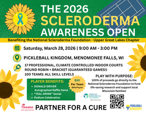 The 2026 Scleroderma Awareness Pickleball Open: March 28 at 9 AM at the Pickleball Kingdom