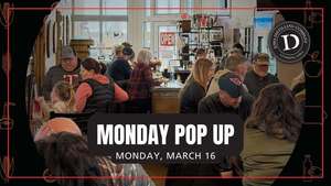 Monday Pop Up Hours and 10% Bourbon Club Night 4-8PM