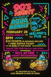 90's Night at Ireland's Pub with Aqua Monkey LIVE 2/28 @8pm