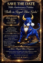70th Anniversary Jubilee – “Bulls in Royal Blue Gala!”