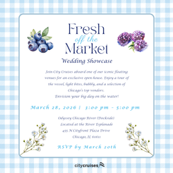 Fresh off the Market: A City Cruises Wedding Showcase