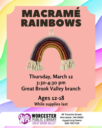 Teen Crafternoon: Macramé Rainbows