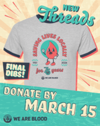 MARCH 1-15: Retro Saving Lives Shirt