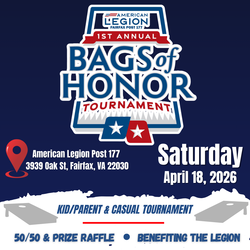 “Bags of Honor” Cornhole Tournament by American Legion Fairfax Post 177