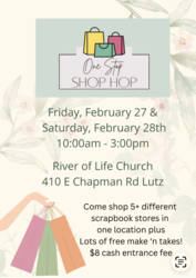 One Stop Shop Hop for Scrapbookers, Card Makers and Mixed Media of all kinds