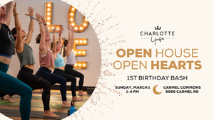 Charlotte Yoga Carmel Commons 1-Year Anniversary Celebration
