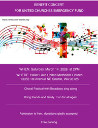 Benefit Concert for the United Churches Emergency Fund