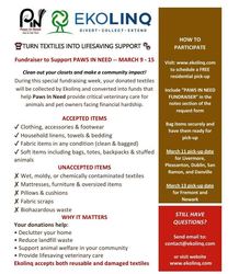 Turn Textiles Into Lifesaving Support - March 9-15 - Tri Valley, Fremont and Newark