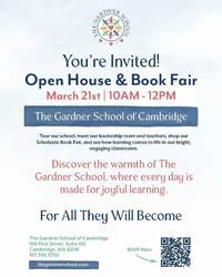 The Gardner School of Cambridge Open House & Book Fair
