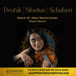 South Florida Symphony Orchestra Presents Dvořák, Sibelius and Schubert at New World Center