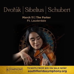 South Florida Symphony Orchestra Presents Dvořák, Sibelius and Schubert at The Parker