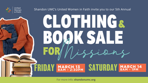 Indoor Clothing and Book Sale - Shandon United Methodist Church