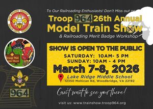 Scout Troop 964 Annual Train Show & Railroading Merit Badge Workshop