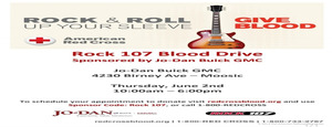 Red Cross Blood Drive Sponsored by Rock 107
