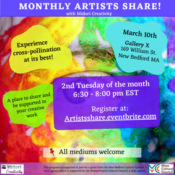 Monthly Artists Share! Meeting