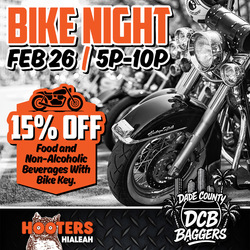 Bike Night at Hialeah Hooters