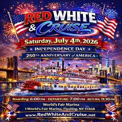 NYC 4th of July Fireworks Boat Ride 2026 | Red White & Cruise | America 250