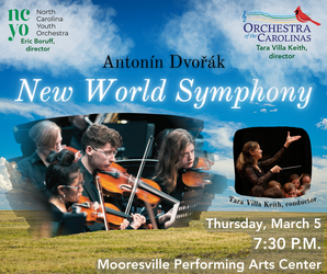 Orchestra of the Carolinas, side by side with the North Carolina Youth Orchestra