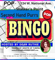 Drag Queen Bingo Fundraiser Thursday, March 19, at POP in Walker's Point!!!