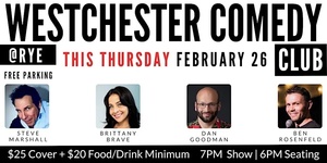 Westchester Comedy Club @ Rye: Brittany Brave, Steve Marshall & friends