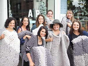 COZY KNIT BLANKETS AT AR WORKSHOP HILLSBORO!