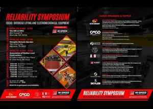 Hi-Speed Reliability Symposium focused on Overhead Lifting & Electromechanical Equipment