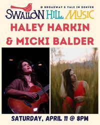 Haley Harkin & Micki Balder