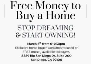 Free Money to Buy a Home: Stop Dreaming and Start Owning