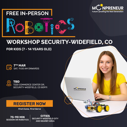 In-Person Free Robotics/Math Workshop for Kids at Security-Widefield, CO (7-14)